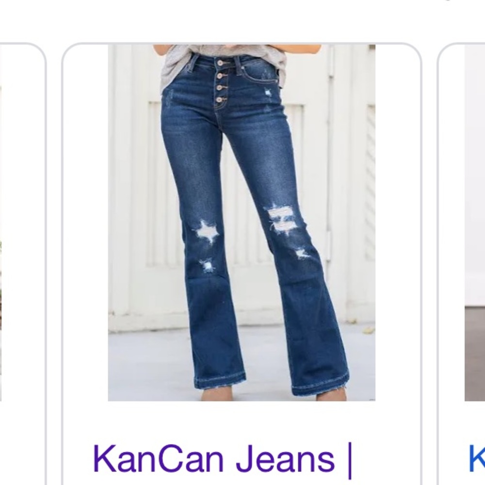 Kancan Jeans Mid rise flare jean NWT